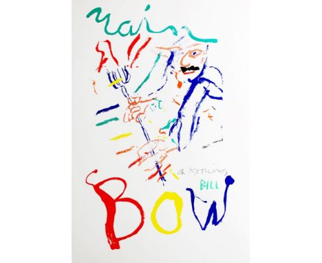 Willem de Kooning (Dutch/American, 1904 - 1997). "Rainbow - Devil at the Keyboard [Thelonius Monk]". Color lithograph. 1975/7
