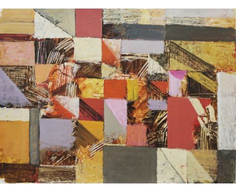 Irving B. Haynes (American, 1927 - 2005). "Untitled". Acrylic on paper. 2004. Signed with the initials, lower right; signed a