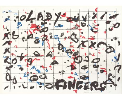 Sam Tchakalian (American, 1929 - 2004). "Ladyfingers". Original color lithograph. 1979. Signed, dated, and annotated "A.P." i