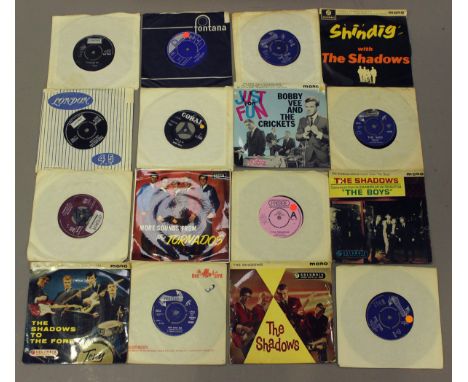 A collection of approximately one hundred and fifty 7-inch records, mostly 1960s, including singles by The Who and Van Morris