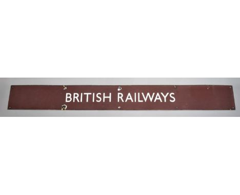 A British Railways (Western Region) Enamel Sign, 128x14.5cms 