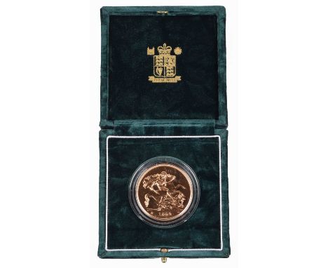 Queen Elizabeth II, Brilliant Uncirculated Five Pounds, 1992. Queen Elizabeth II, Brilliant Uncirculated Five Pounds, 1992, O