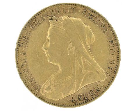 Queen Victoria, Sovereign, 1898, Melbourne Mint. Queen Victoria, Sovereign, 1898, Old veiled bust l. R. St. George and dragon