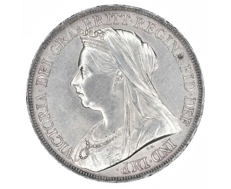 Queen Victoria, Crown, 1899 LXIII. Queen Victoria, Crown, 1899 LXIII, Old veiled bust l. R. St. George and dragon. Regnal dat