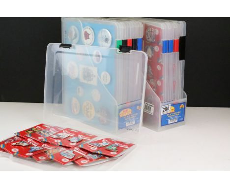 A large collection of vintage and contemporary button and pin badges to include souvenir, adverting...etc.. to include many C