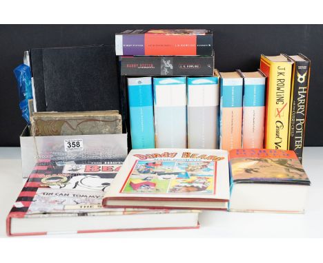 Collection of books and ephemera to include Harry Potter first edition books, The Half Blood Prince first edition, the Histor