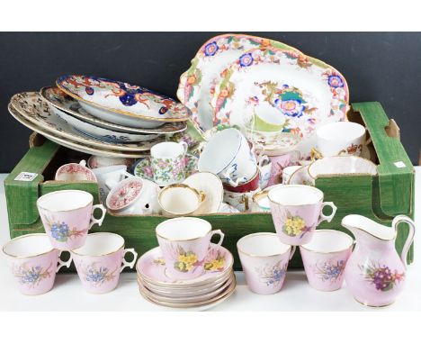 Large assortment of vintage tea sets, trios and plates to include Carlton Ware mantra ashtray, Mason's jug and bowl, pair of 