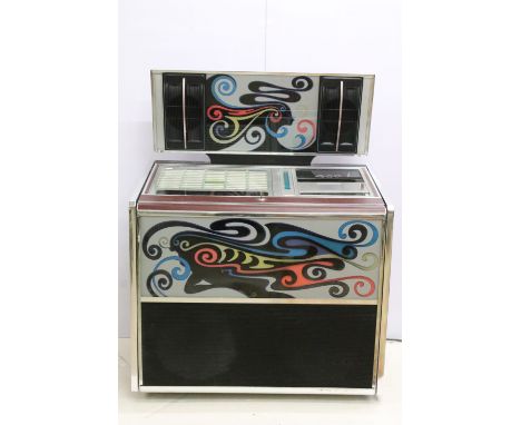 Rock-Ola model number 469 American jukebox, serial number 691469, 117cm high x 90.5cm wide x 59cm deep