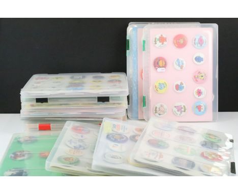 A large collection of vintage and contemporary button and pin badges to include souvenir, adverting...etc.