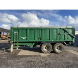 2015 Bailey TB 16-Ton Double Axle Hydraulic Tipper Trailer S/No. 14276, 560/60R22.5 Flotation