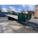 2014 Bailey 18-Ton 36' Triple Axle Flatbed Trailer S/No. 12527, 435/50R 19.5 Mini Super Single Tyres