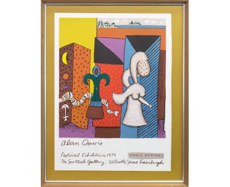 * ALAN DAVIE CBE RA HRSA RWA (SCOTTISH 1920 - 2014) FESTIVAL EXHIBITION, 1979, MAGIC PICTURES lithograph, signed, dated '79 a