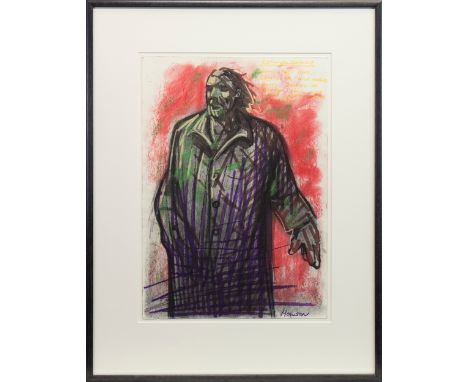 * PETER HOWSON OBE (SCOTTISH b 1958), COMMENDATORE B (DON GIOVANNI) pastel on paper, signed and titled 42cm x 30cm Mounted, f