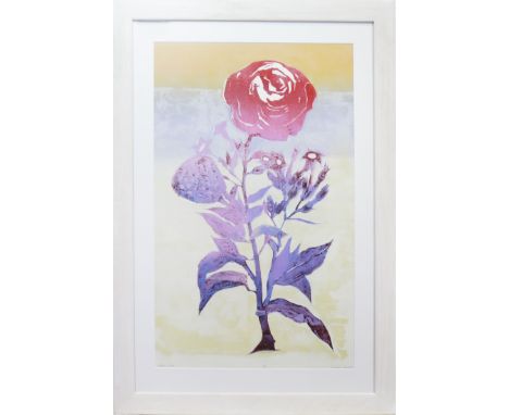 * ELSPETH LAMB (SCOTTISH b 1951), BLAKEAN ROSE lithograph and woodcut, signed, titled and numbered in pencil; dated 2010 on l