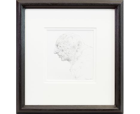 * PETER HOWSON OBE (SCOTTISH b 1958), UNTITLED NO.18, 2015 ink on paper, signed and dated 2015 19cm x 18cm Mounted, framed an