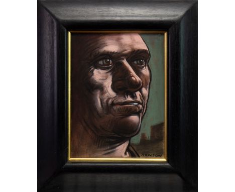 * PETER HOWSON OBE (SCOTTISH b 1958), MAN'S HEAD pastel on paper, signed 29cm x 21cm Framed and under glass