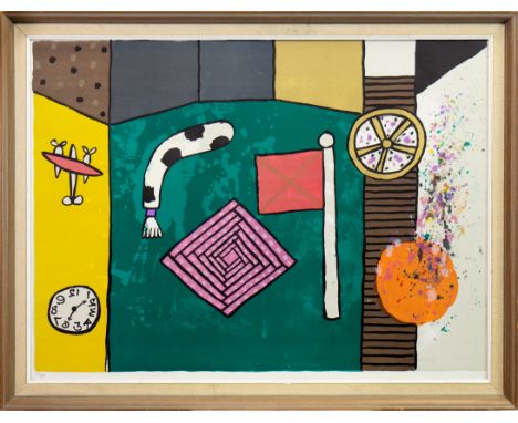 * ALAN DAVIE CBE RA HRSA RWA (SCOTTISH 1920 - 2014), MAGIC PICTURES - FESTIVAL EXHIBITION 1979 lithograph, signed, dated '79 