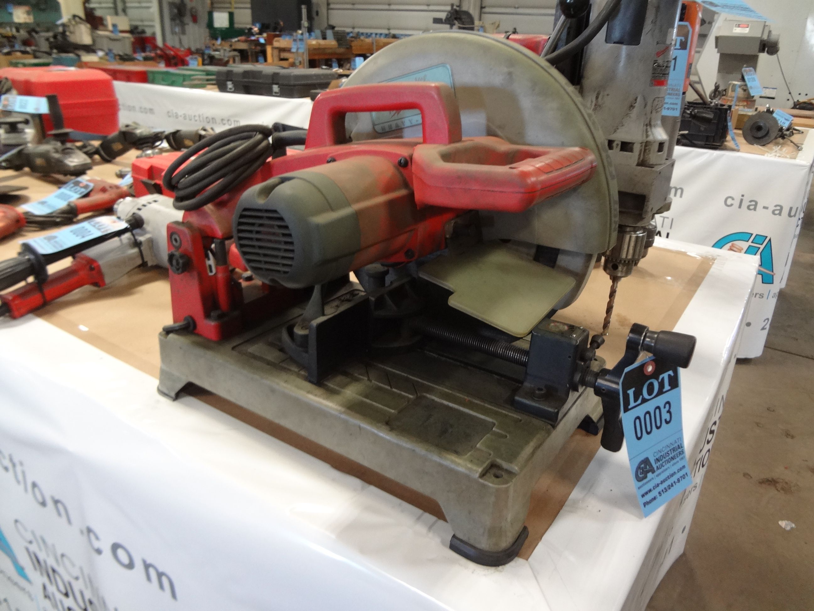 14" MILWAUKEE CAT NO. 619020 DRY CUT ELECTRIC CHOP SAW