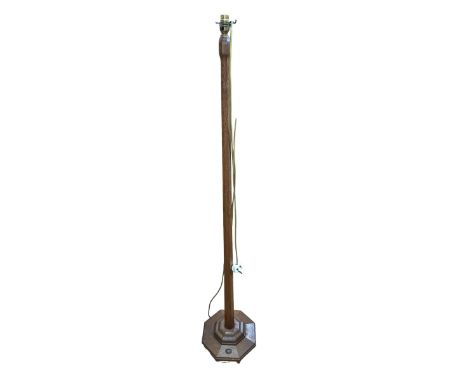 Alan 'Acornman' Grainger Yorkshire oak standard lamp.