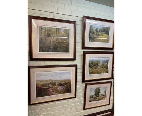 William R Makinson, six limited edition landscape prints and K Melling landscape print (7).