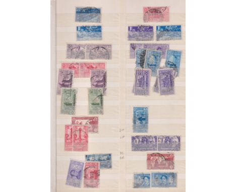 Stamps-A collection of used Italian stamps from 1863&nbsp; with high cat value to around 1950's in a 64 page stock book.&nbsp