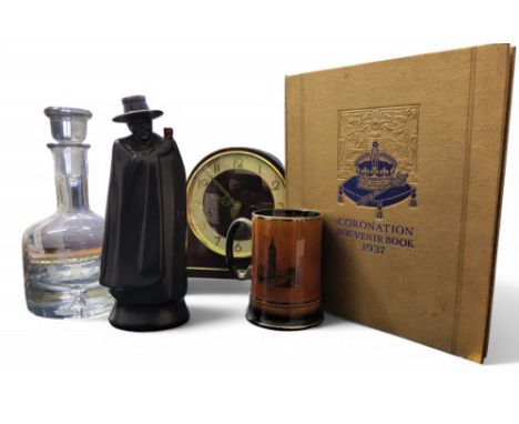 A Wedgwood Don decanter, Royal Silver Jubilee, 1952 - 1977;&nbsp; a Coronation Souvenir Book, 1937;&nbsp; &nbsp;HRH Prince of