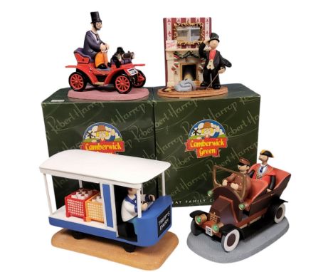 The Camberwick Green Collection figures,&nbsp; by Robert Harrop, Thomas Tripp in his Milk Float, CG86;&nbsp; Dr Mopp in his C