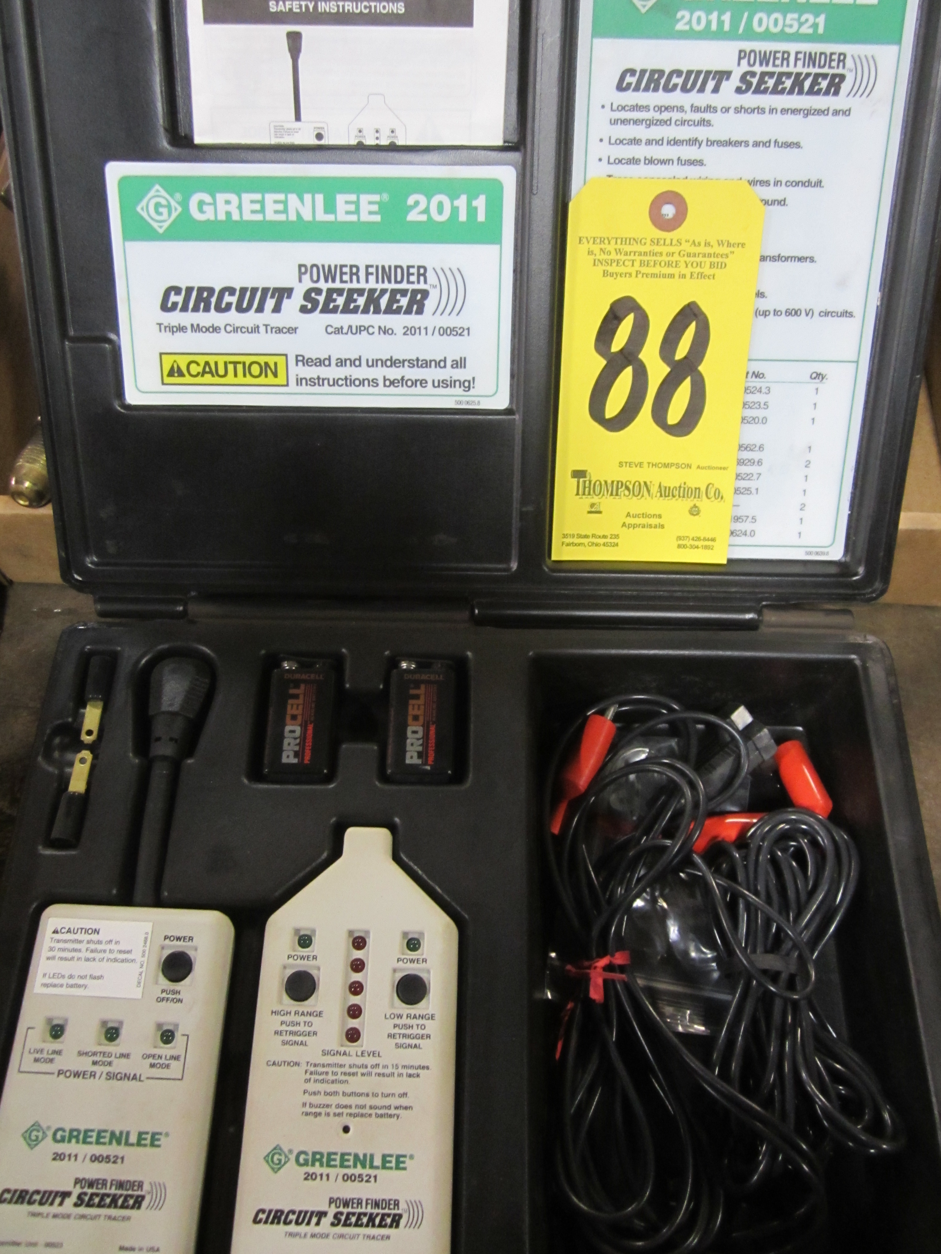 Greenlee 2011/00521 Power Finder Circuit Seeker
