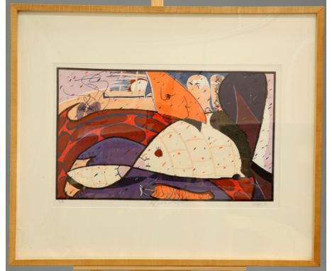 NEITZKE, OF TIME AND SPACE, limited edition lithograph, number 5/9, signed, numbered and dated '90' in pencil in the margin, 