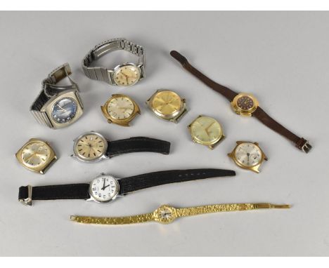 A Quantity of Various Vintage Wristwatches to Include Timex, Pilatus, Montine Etc, All AF