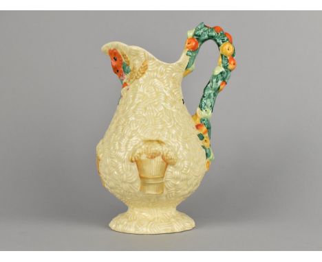 A Clarice Cliff Harvest Jug, 22cm high