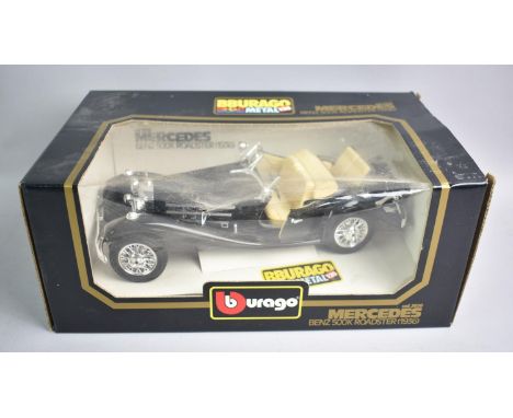 A Boxed Bburago Diecast Metal Mercedes Benz 500k Roadster (1936)