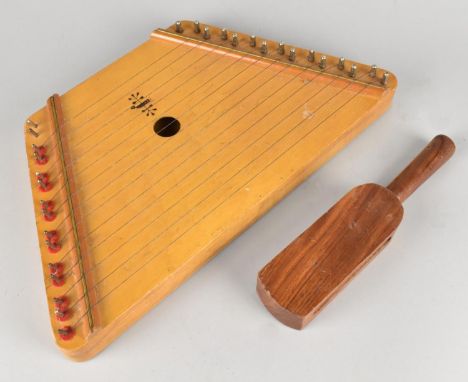 A Continental Table Harp and Percussion Instrument