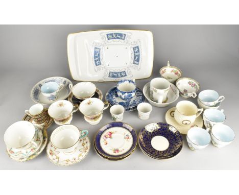 A Collection of Various Ceramics to Comprise Teawares, Adderley Tea Cup and Saucers, Royal Albert Cups, Coalport Draining Dis