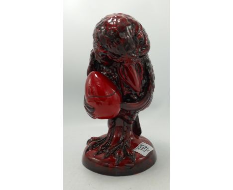 Peggy Davies Grotesque Limited Edition Ruby Fusion bird figure The Secret Keeper: height 27cm(hairline to base) 