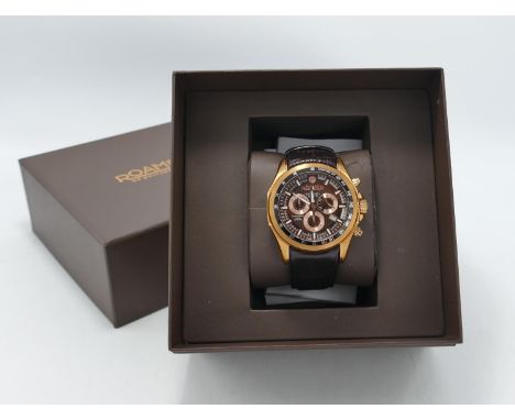 Boxed Roamer Rockshell Gents Chronograph Watch: links removed but present, RRP £279  purchased by vendor as part a collection