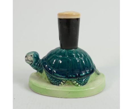 Carltonware Guinness Pottery Turtle Figure: missing script, height 10cm 
