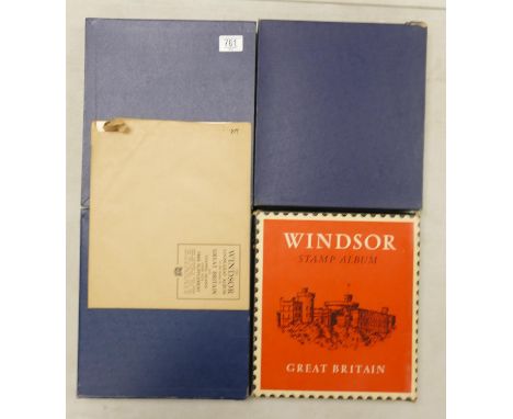 Four albums including Windsor mint UK and First day covers: Mint UK mainly QEII with some earlier stamps noted. 