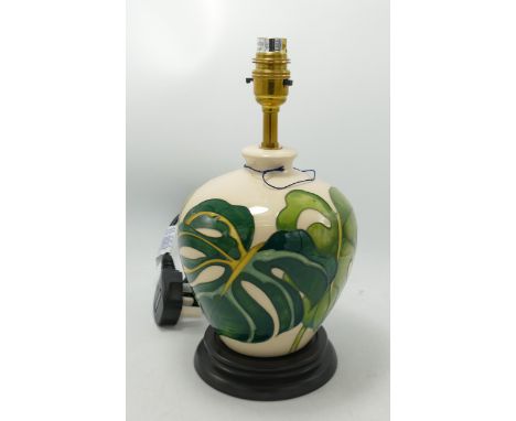 Moorcroft Palm House Lamp baseL65/6: Trial, height 