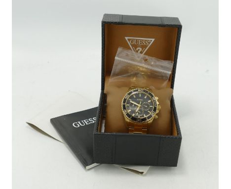 Boxed Guess Chronograph Chaser Mens Watch : RRP £129, links removed but present, purchased by vendor as part a collection of 