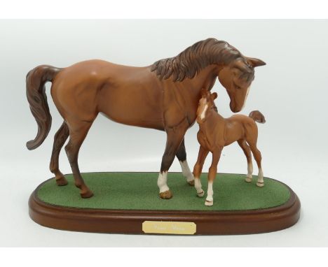 Boxed Royal Doulton Matt Figure Group First Born: 