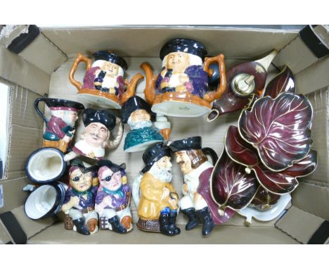 A collection of Shorter &amp; similar Character &amp; toby jugs: together with a selection of Carltonware Rouge Royal pattern