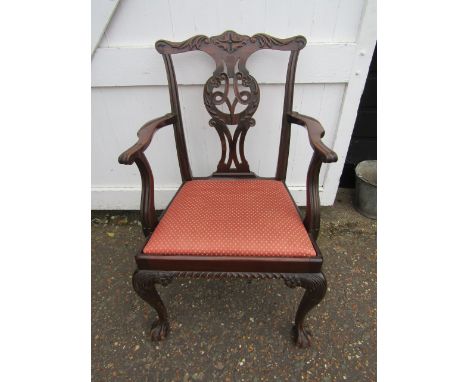 A Chippendale style chair