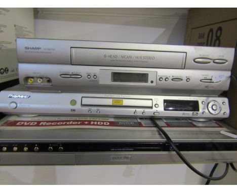 DVD recorder, DVD player and VHS player