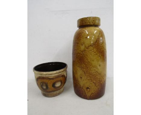 West German planter and vase