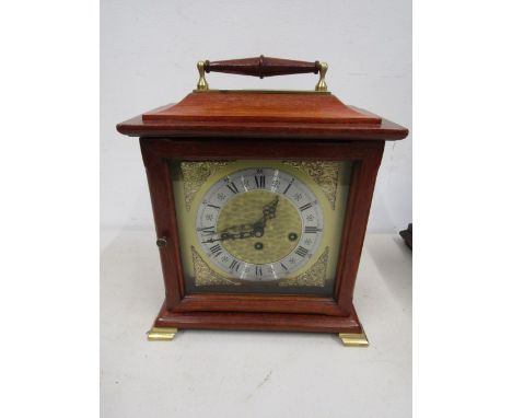 Brass face west minster chime mantel clock&nbsp;