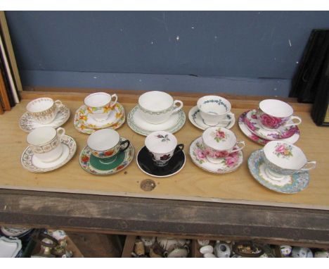 Cups and saucers to include Royal Albert and Aynsley etc&nbsp;