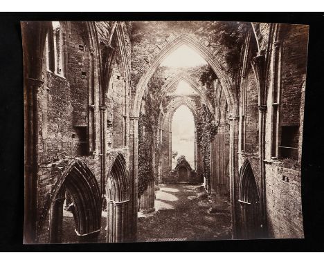 Victorian albumen print, depicting Tintern Abbey, marked Firth's Series 2715, 19.5cm x 15.5cm