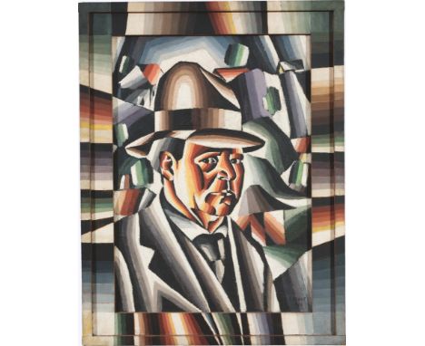 (See English version below)Arthur Segal (Jassy 1875 – 1944 London). „Selbstporträt“. 1921Öl auf Leinwand.  70&nbsp;×&nbsp;50&