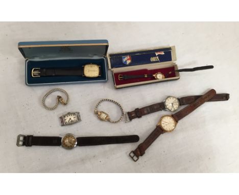 A quantity of vintage watches to inc three gold examples